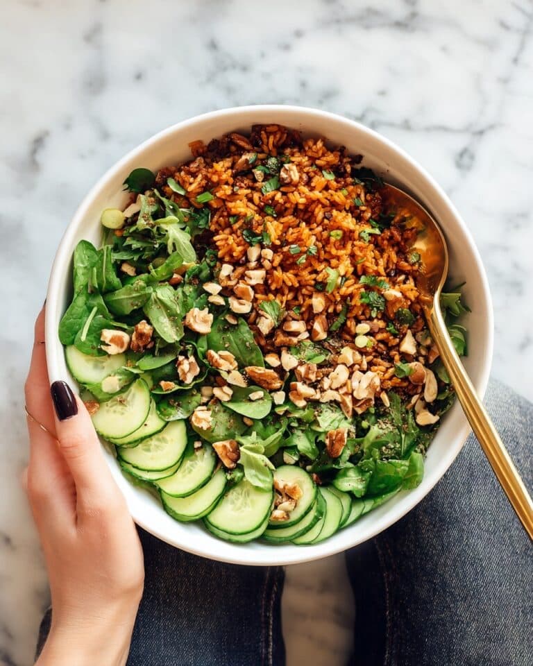 Easy Rice Salad with Cucumbers and Herbs Recipe