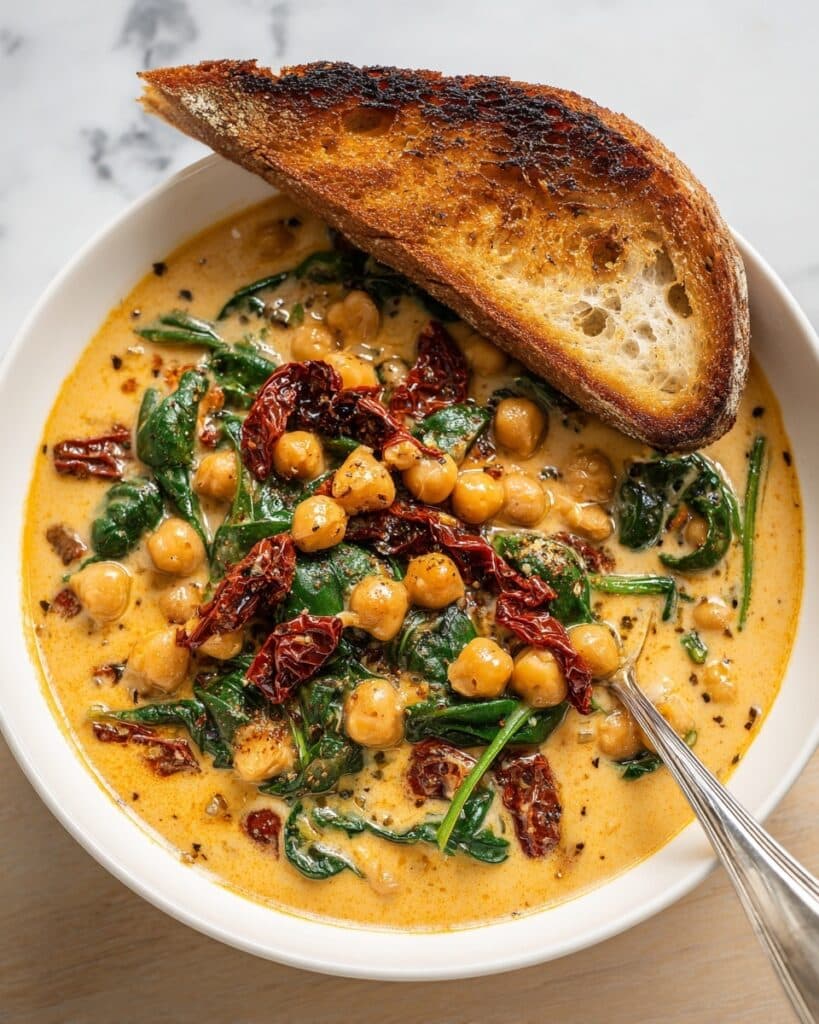 Creamy Tuscan Chickpea Soup Recipe