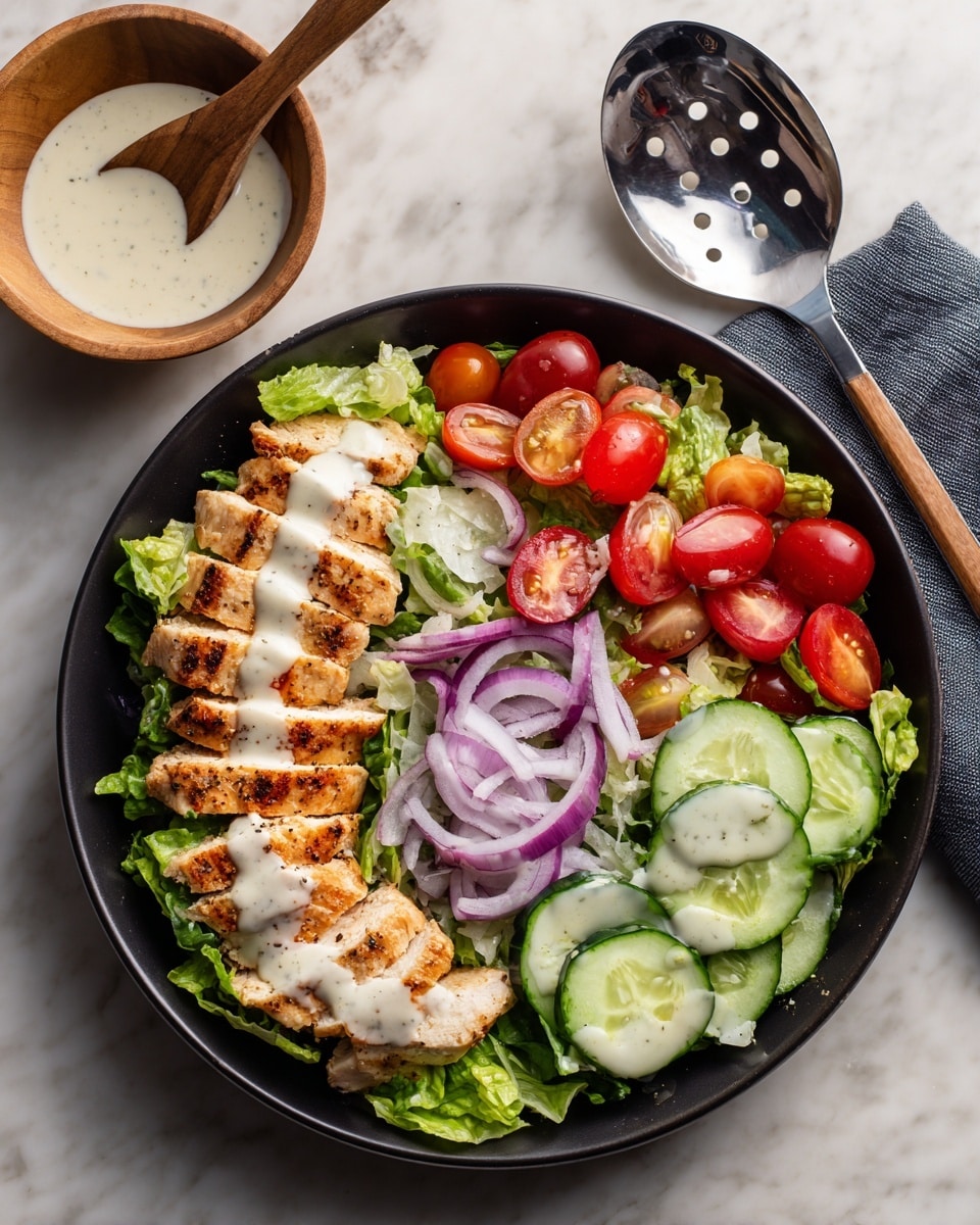 Chicken Shawarma Salad with Tahini Dressing Recipe