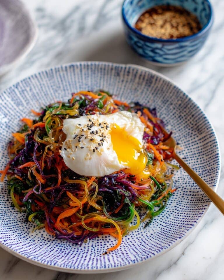 Rainbow Glass Noodle Salad with Sesame Ginger Dressing Recipe