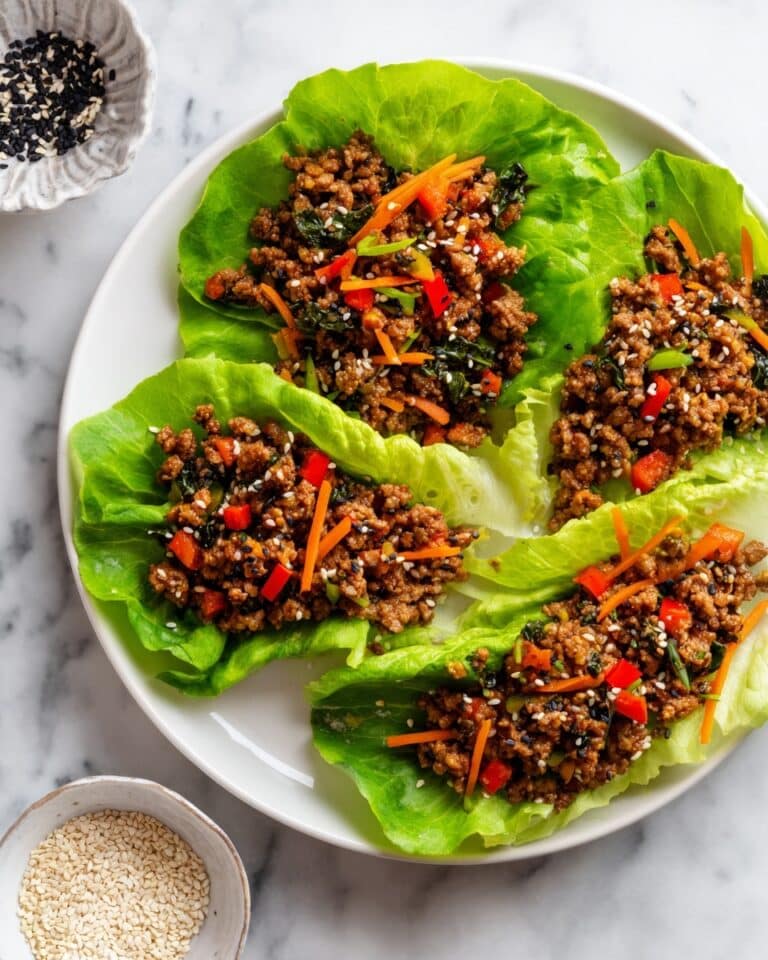 Asian Style Ground Beef Lettuce Wraps Recipe