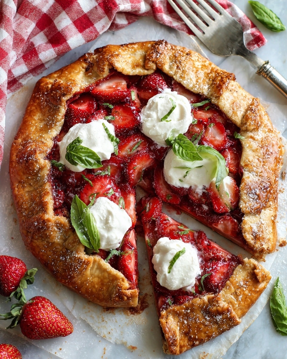 Sweet Sourdough Strawberry Galette Recipe