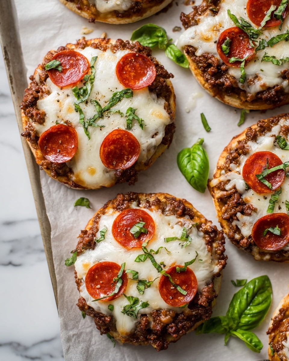 Open Faced Pizza Burgers Recipe