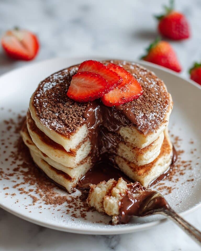 Chocolate Stuffed Churro Pancakes Recipe