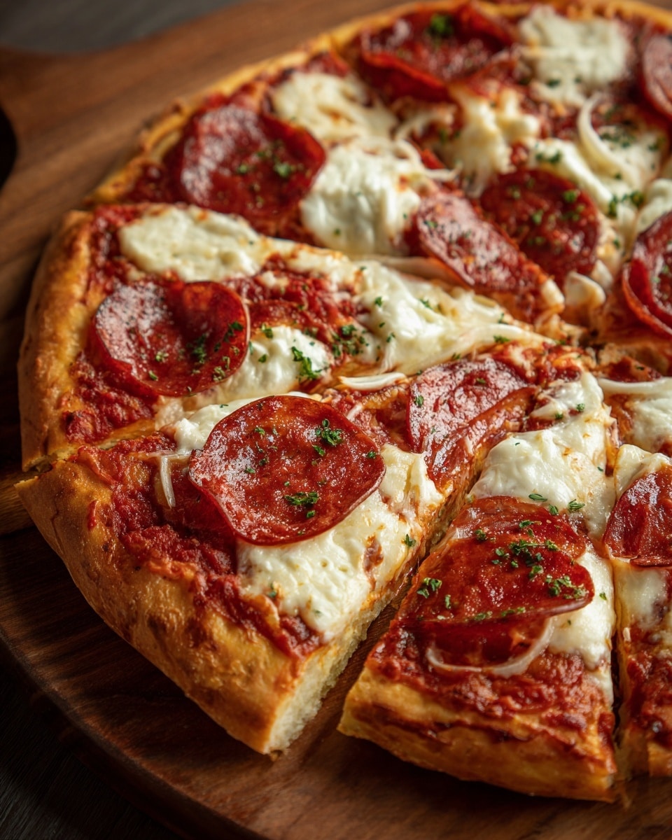 Cast Iron Skillet Pepperoni Pizza Recipe