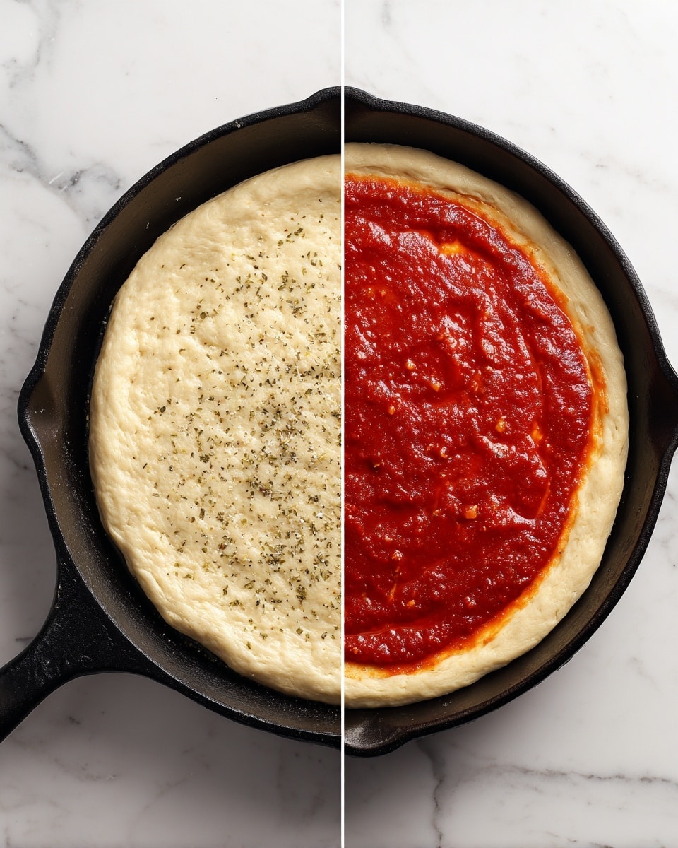 Cast Iron Skillet Pepperoni Pizza Recipe - Recipe Image