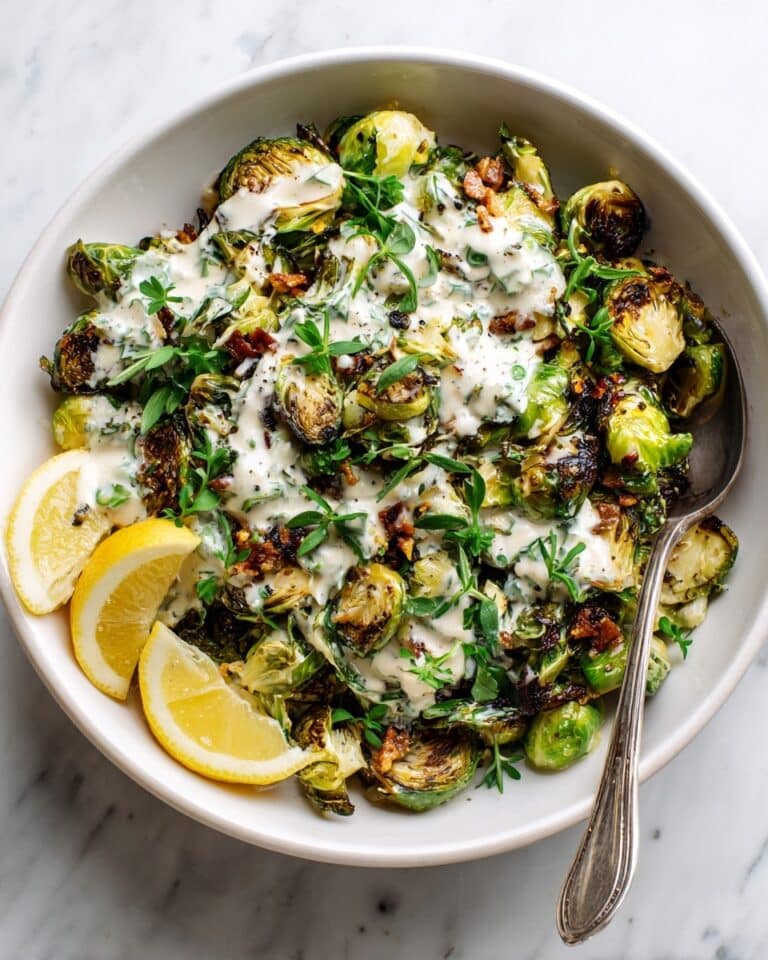 5-Ingredient Tahini-Thyme Brussels Sprouts Recipe