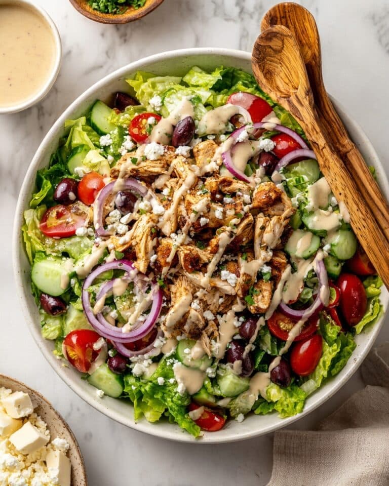 Greek Chicken Salad with Lemon Herb Dressing Recipe