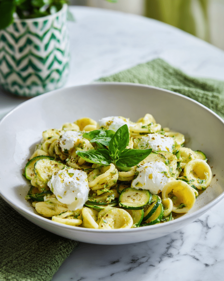 Orecchiette with Zucchini, Stracciatella, and Lemon Zest Recipe