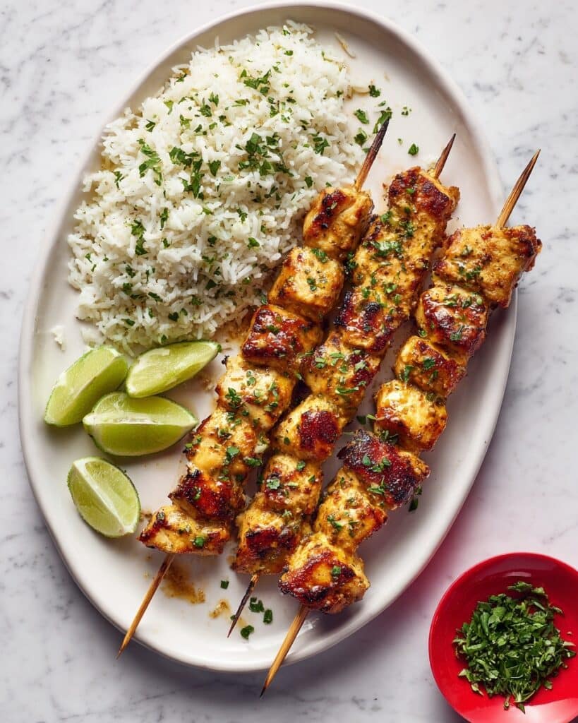 Sweet & Spicy Chicken Skewers Recipe