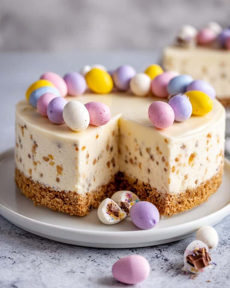 No Bake Mini Egg Cheesecake Recipe