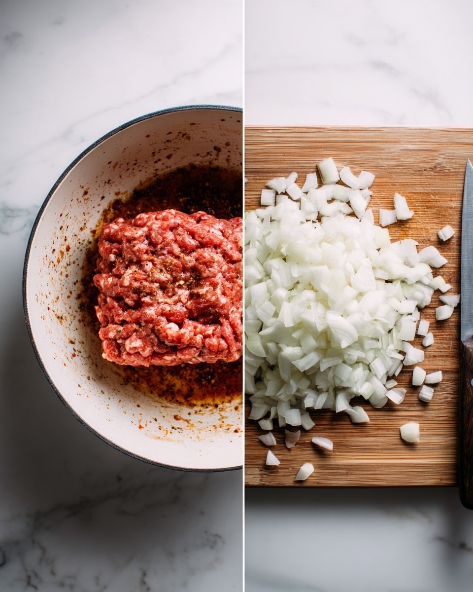 Simple Chili Recipe with Roasted Red Peppers and Tex-Mex Finish Recipe - Recipe Image