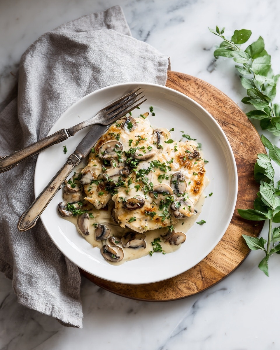 Keto Chicken Thighs with Creamy Mushroom Sauce Recipe