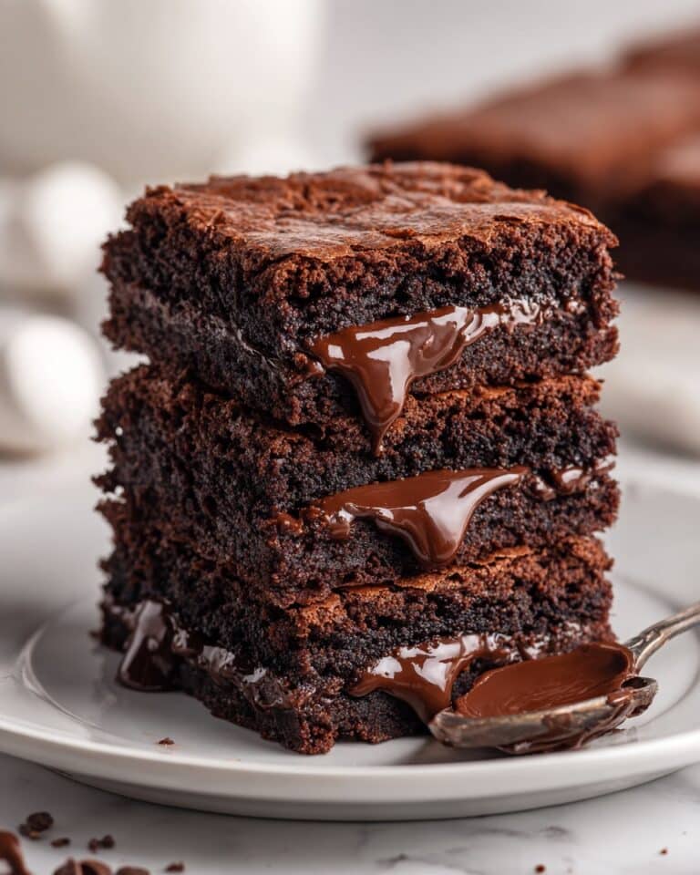 Nutella Stuffed Brownies Recipe
