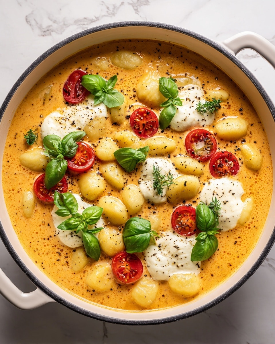 Easy 30-Minute Creamy Tomato Gnocchi with Burrata Recipe