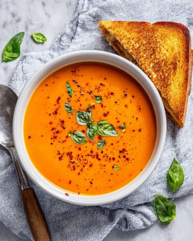 Middle-of-Winter Creamy Tomato Soup (Canned Tomatoes) Recipe