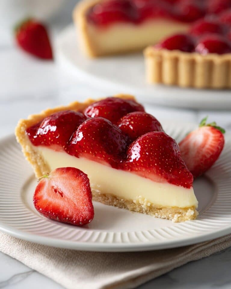 Strawberry Tart with Creamy Pastry Shell and Fresh Fruit Topping Recipe