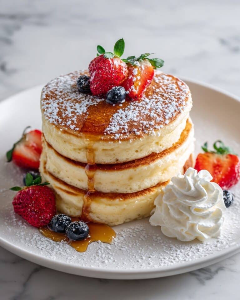 Ultra-Fluffy Japanese Soufflé Pancakes Recipe