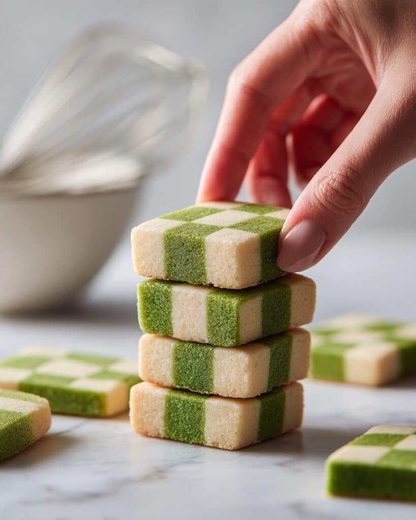 Matcha Checkerboard Cookies Recipe
