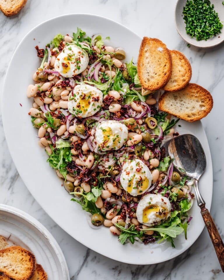 Marinated White Beans with Burrata and Fresh Herb Dressing Recipe