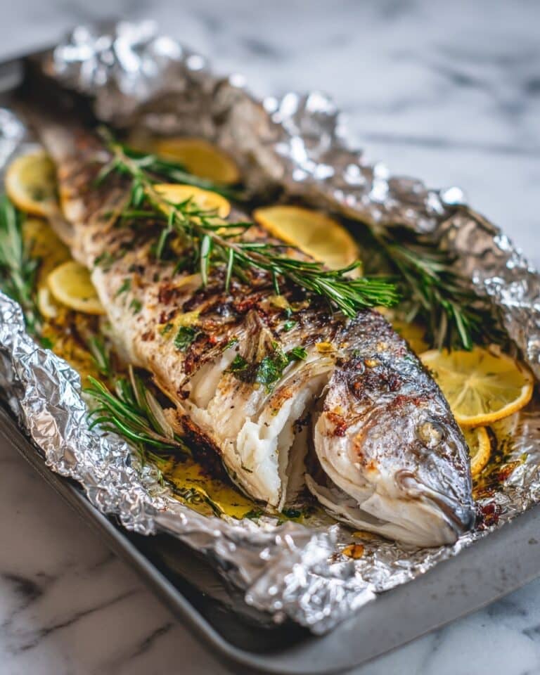 Whole Grilled Mackerel with Fresh Herb Marinade Recipe