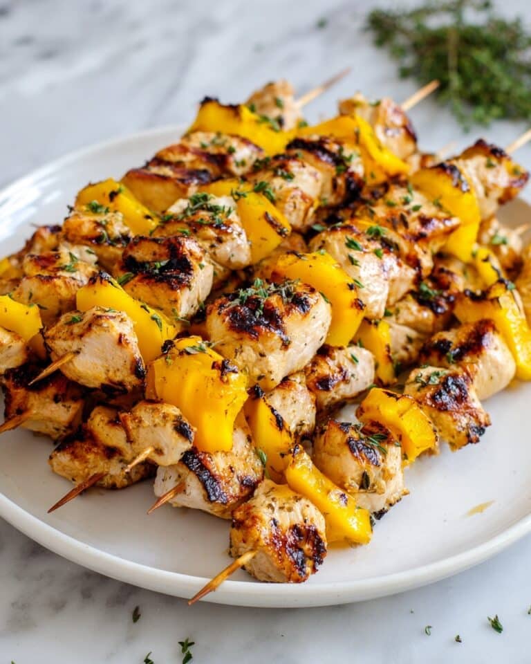 Grilled Greek Lemon Chicken Kabobs Recipe