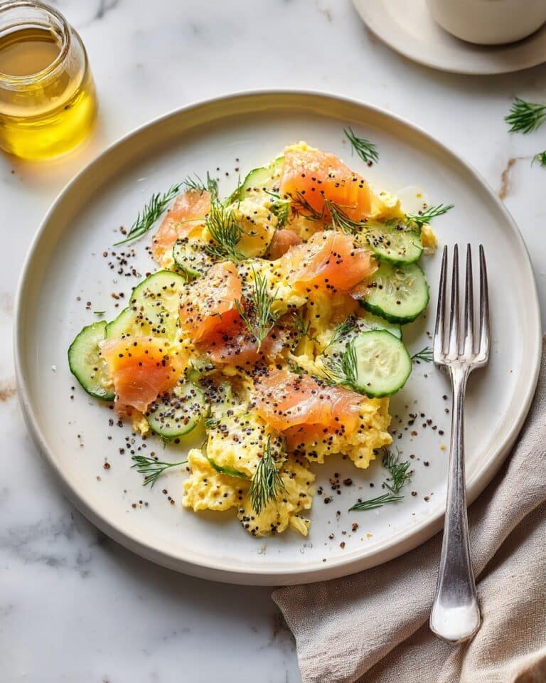 Crispy Smashed Potatoes with Smoked Salmon, Cucumber, and Creamy Lemon Yogurt Dressing Recipe