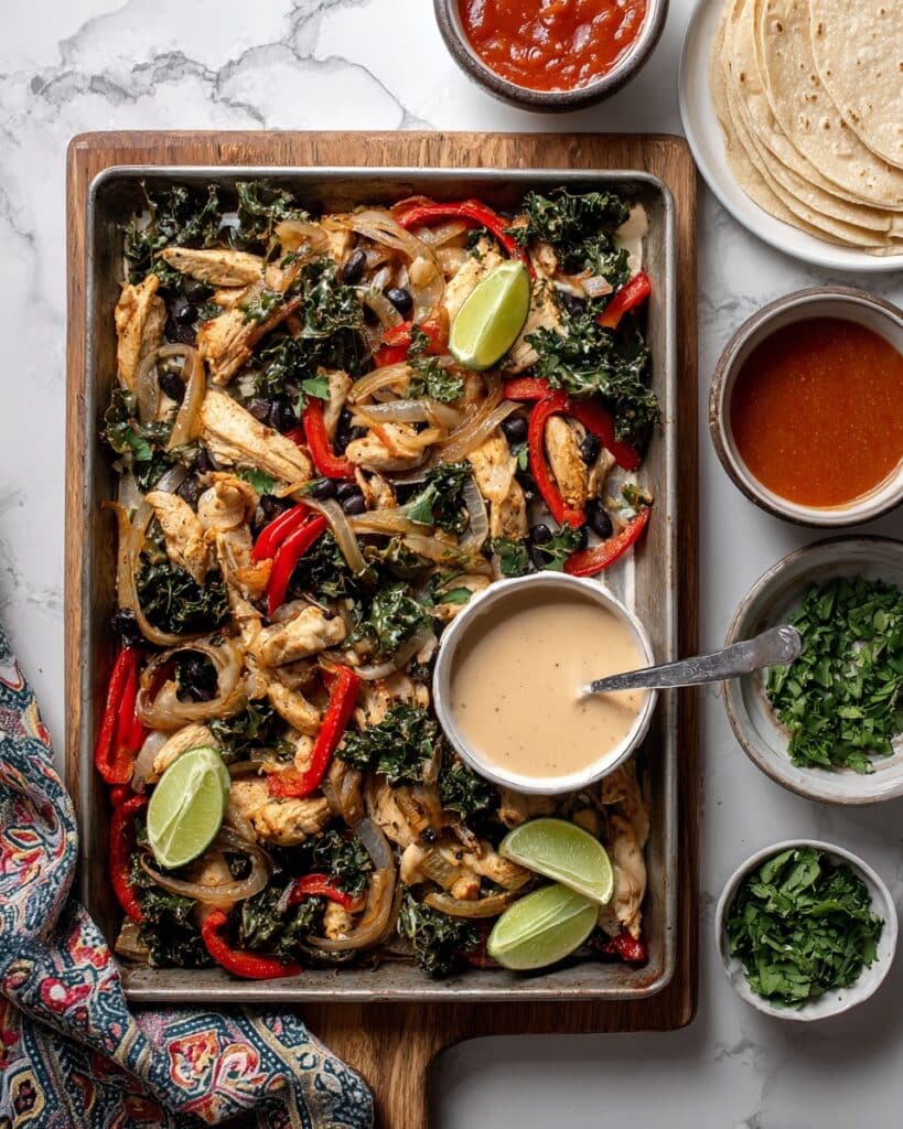 Easy Sheet Pan Chicken Fajitas Recipe