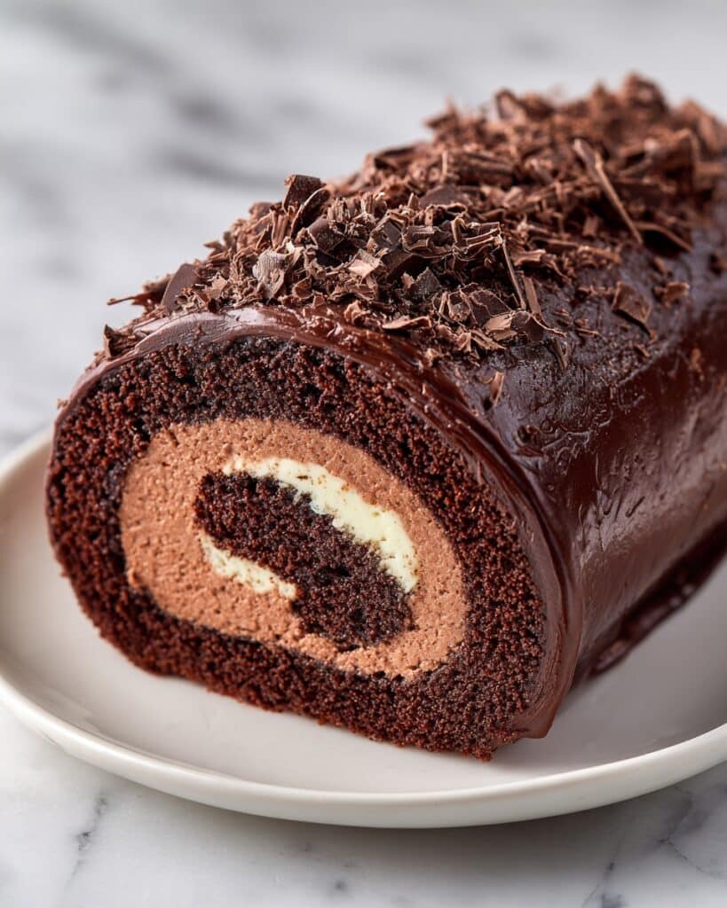 Death by Chocolate Roll Cake Recipe