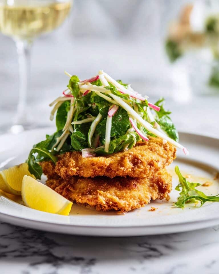Chicken Milanese with Green Apple Salad Recipe