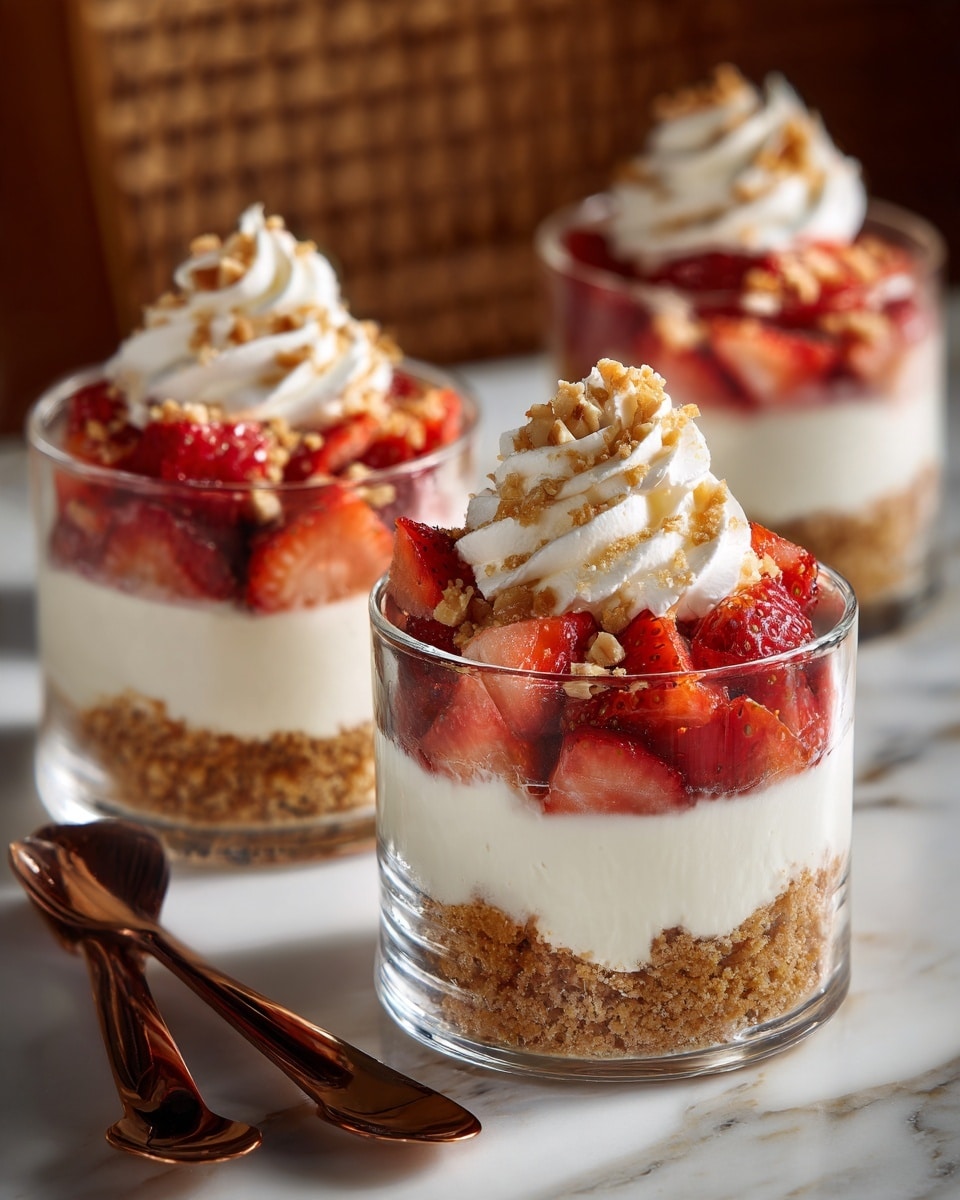 Strawberry Pretzel Dessert Cups Recipe