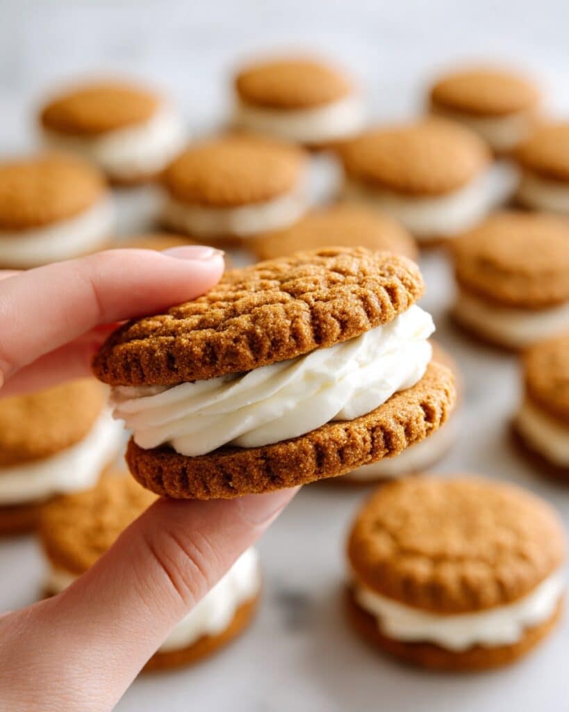 Oatmeal Sandwich Cookies with Brown Butter Cream Cheese Filling Recipe