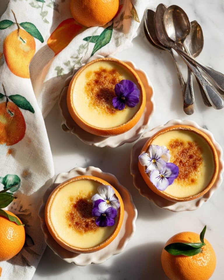 Creamy Orange Posset with Brûlée Topping Recipe