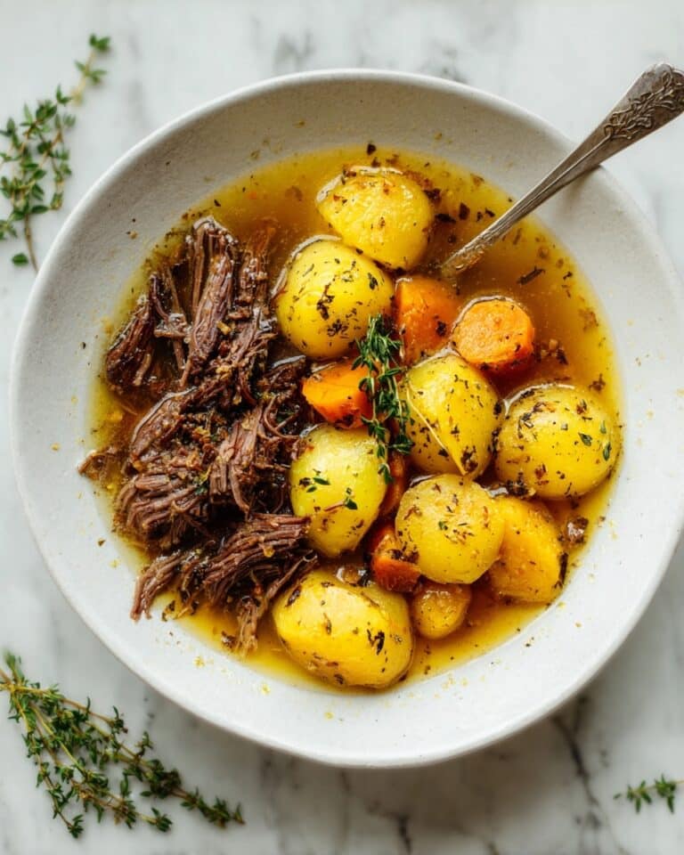 Instant Pot Maple-Dijon Pot Roast with Potatoes Recipe