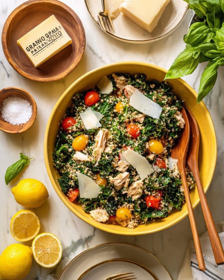 Warm Farro Salad with Italian Sausage, Blistered Tomatoes, & Kale Recipe