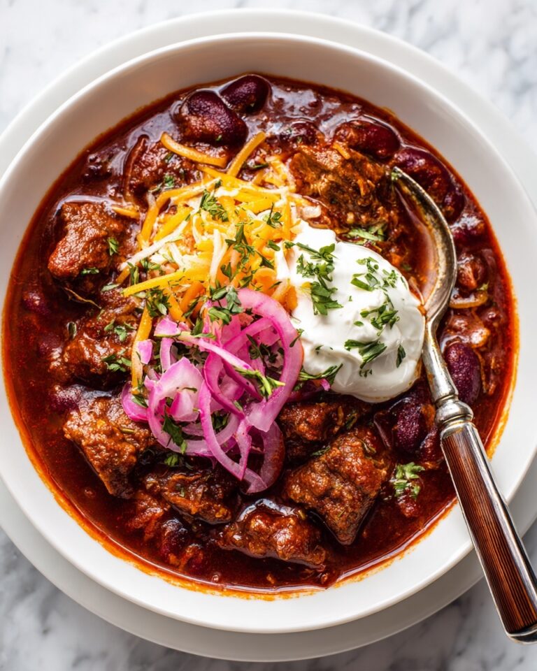 Rich Smoky Leftover Brisket Chili with Beans Recipe