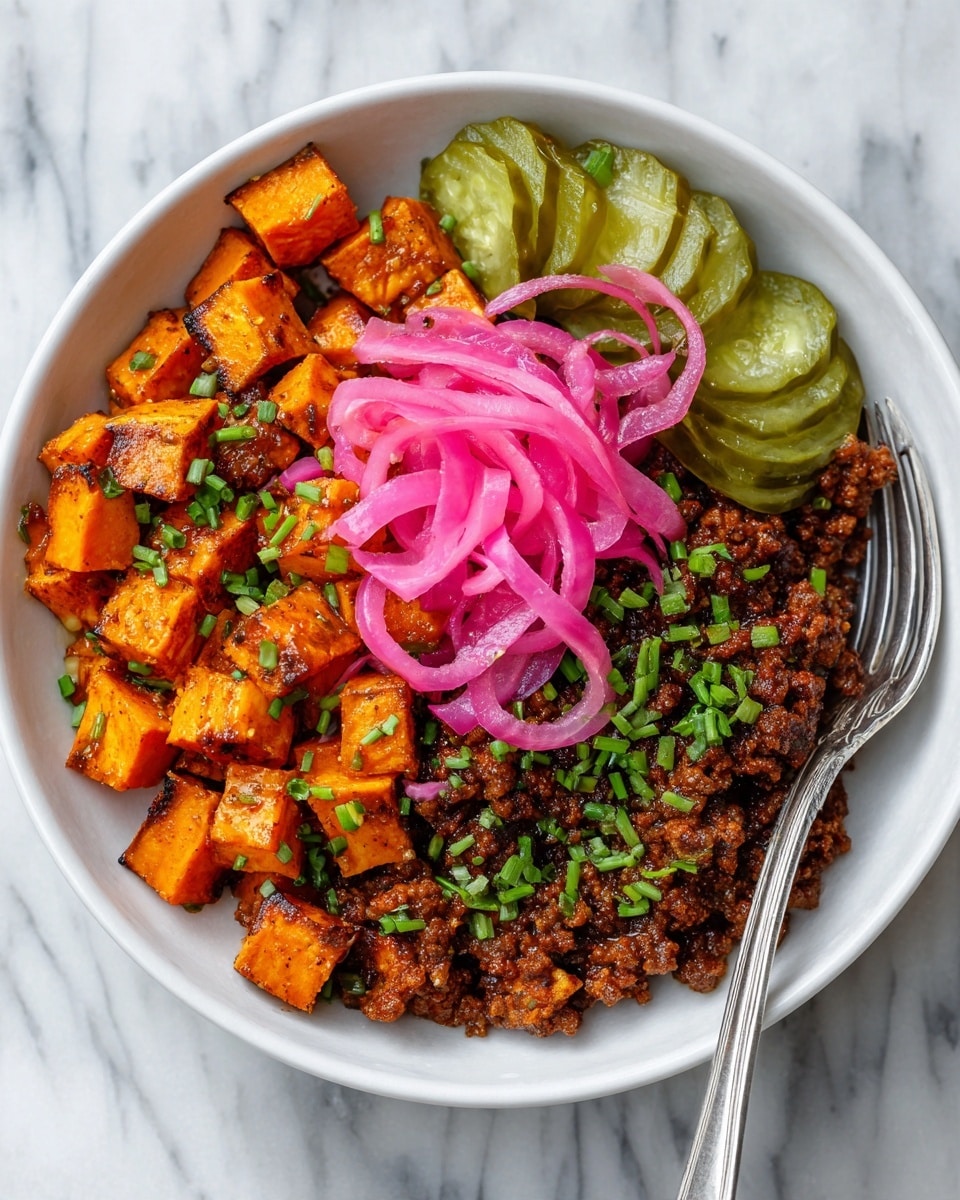 Sloppy Joe Bowls with Roasted Sweet Potatoes Recipe