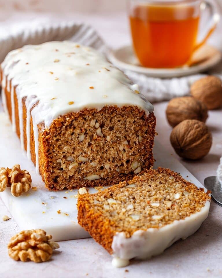 Brown Butter Apple Bread with Maple Cream Cheese Frosting Recipe