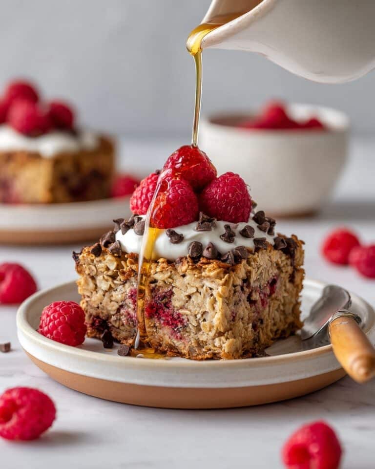 Raspberry Baked Oatmeal Recipe