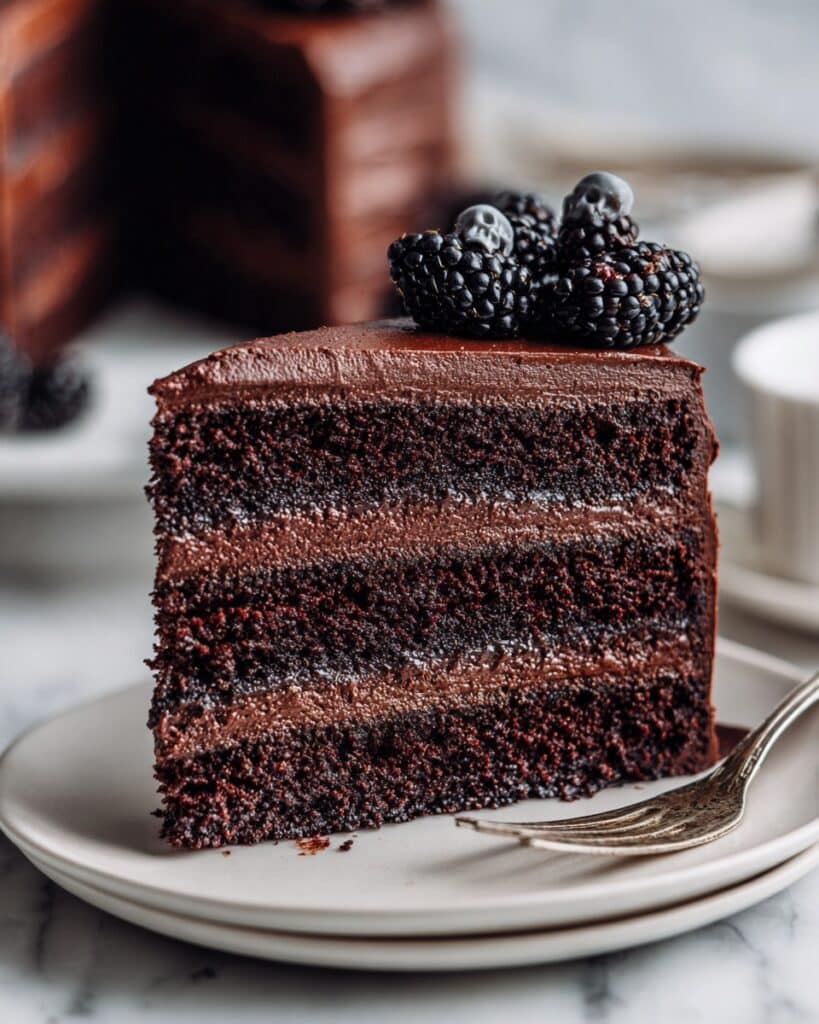 Black Velvet Cake with Black Buttercream and Halloween Decorations Recipe