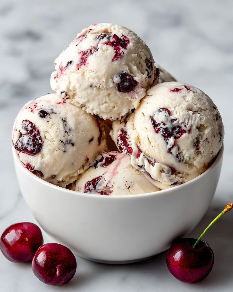 Easy Black Cherry Ice Cream Recipe