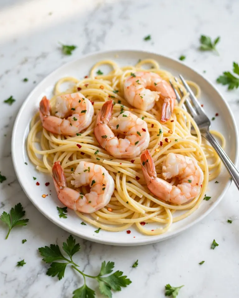 Shrimp Scampi with Lemon and Garlic in Sherry Wine Sauce Recipe