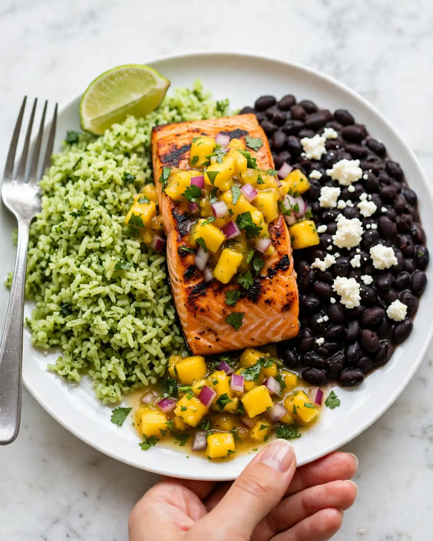Blackened Lime Salmon with Mango Salsa Recipe