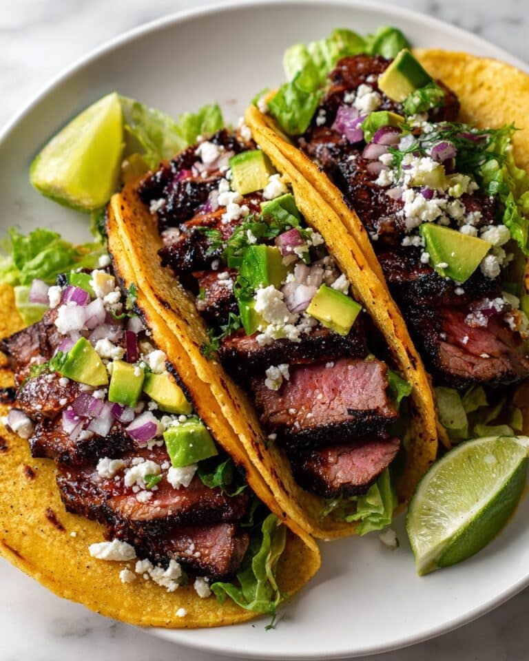 Tender and Charred Skirt Steak Tacos Recipe
