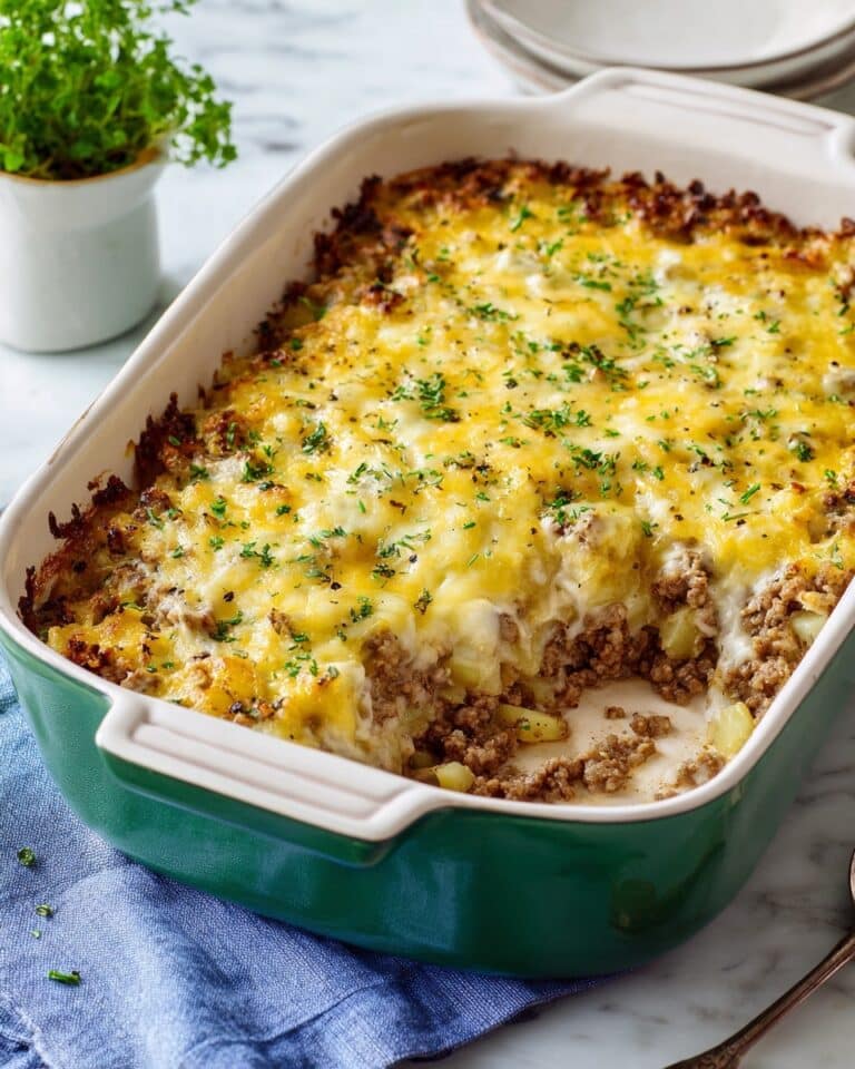 Hamburger Potato Casserole Without Canned Soup Recipe