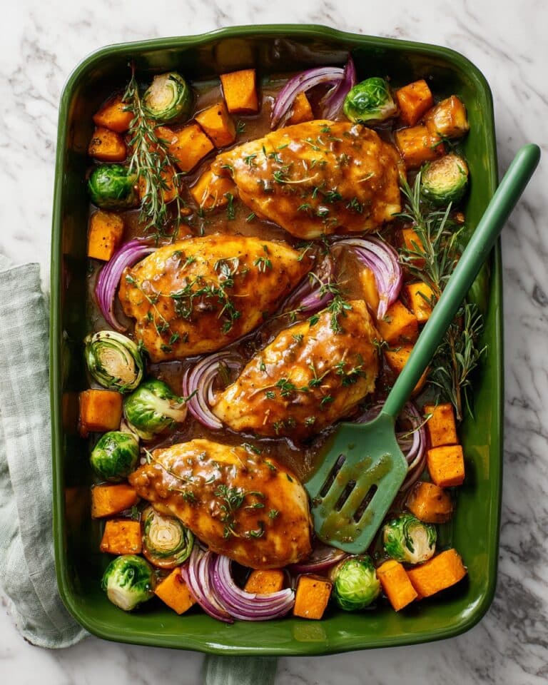 Maple Mustard Sheet Pan Chicken and Fall Vegetables Recipe