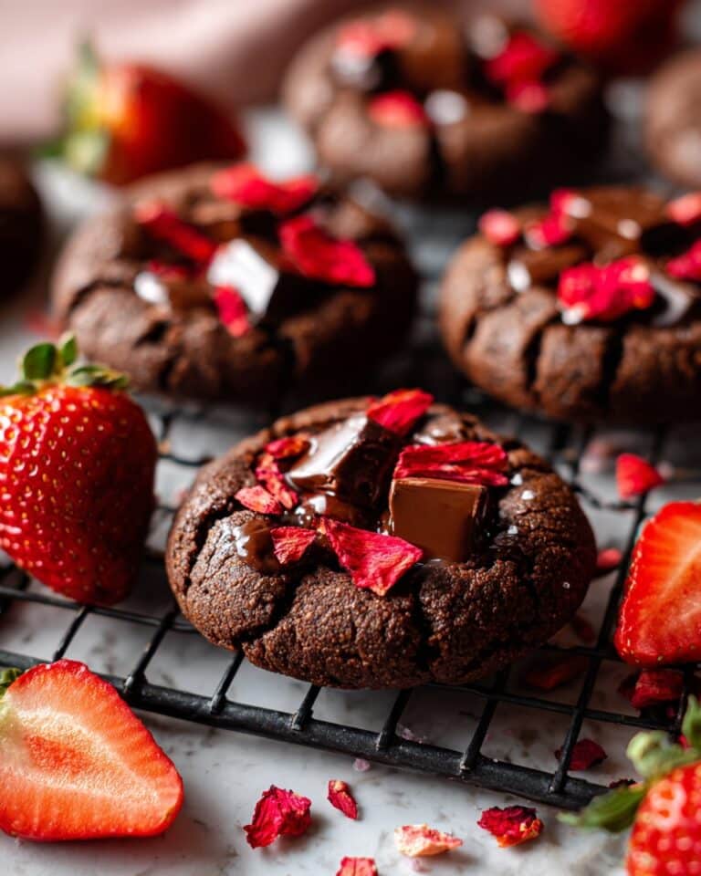 Strawberry Chocolate Cookies Recipe