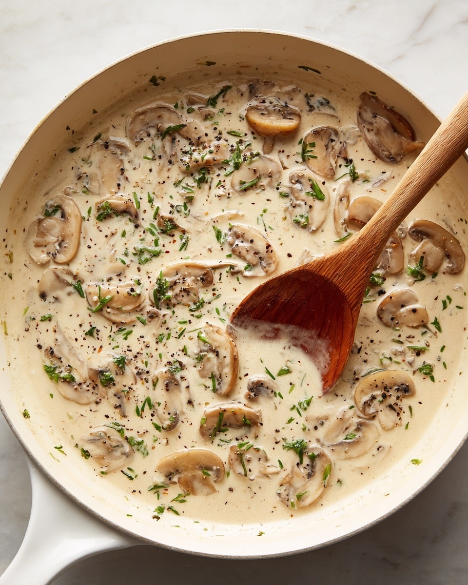 Creamy Mushroom Fettuccine Recipe - Recipe Image