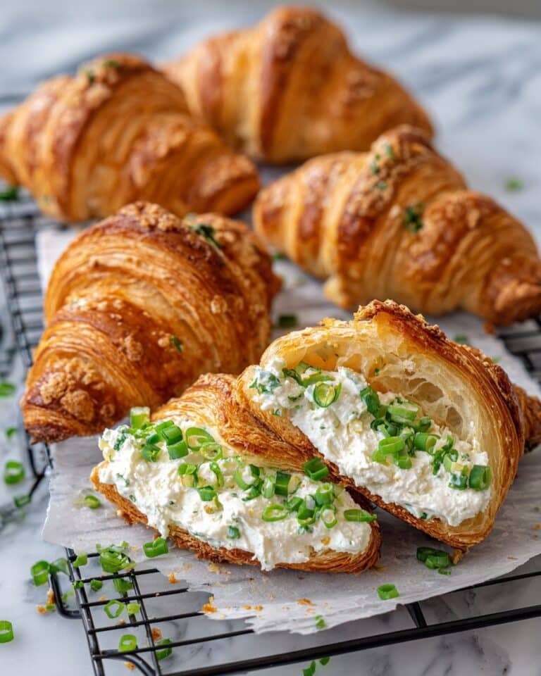 Maple Scallion Cream Cheese Croissants Recipe