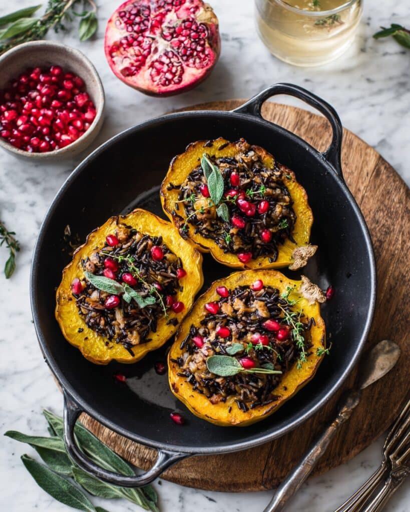 Vegan Stuffed Acorn Squash Recipe
